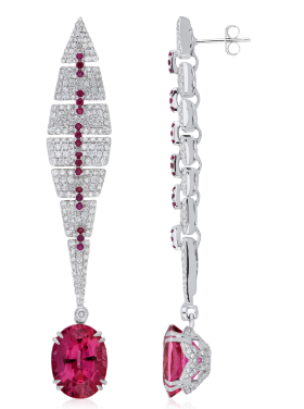 Rubellite Earring